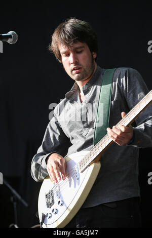 Delamere, Cheshire, UK. 3rd July, 2016. The Rainband perform live to a sold out crowd at Delamere Forest. Credit:  Simon Newbury/Alamy Live News Stock Photo