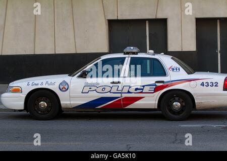 Toronto police cruiser in downtown Toronto Ont., on May 8, 2016 Stock ...