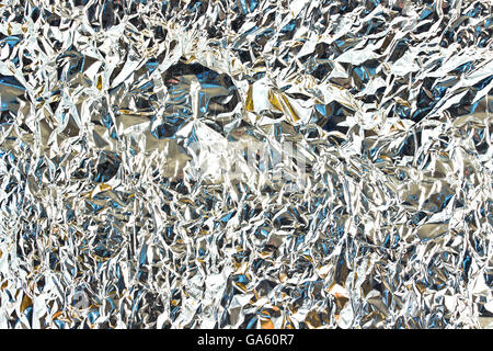 Aluminum foil background Stock Photo