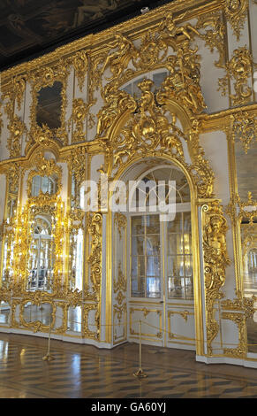 Great Hall or Hall of Light, Catherine or Summer Palace, Tsarskoe Selo ...