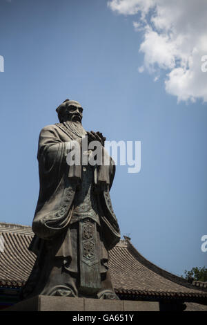 Confucian Temple and Imperial College Museum, in Beijing, China Stock Photo