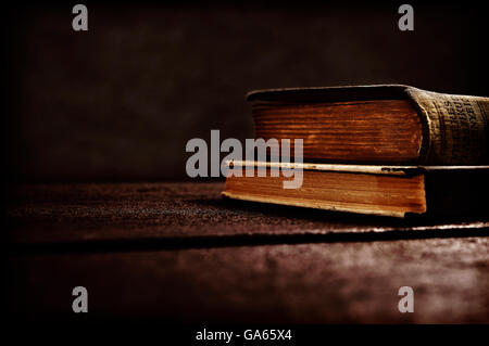 spooky books Stock Photo