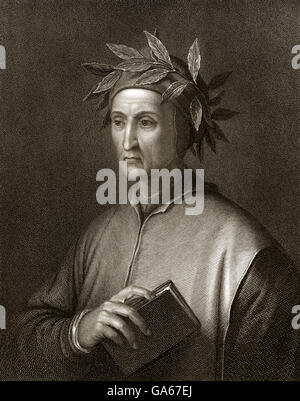 Dante Alighieri, 1265 - 1321, an Italian poet and philosopher Stock Photo