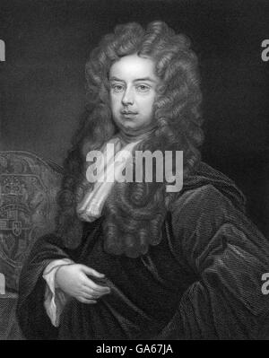 John Somers, 1st Baron Somers, 1651 - 1716, an English Whig jurist and statesman Stock Photo