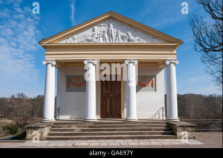 Roman Villa, Park an der Ilm, also named Park on the Ilm, Ilmpark, Weimar, Thuringia, Germany Stock Photo