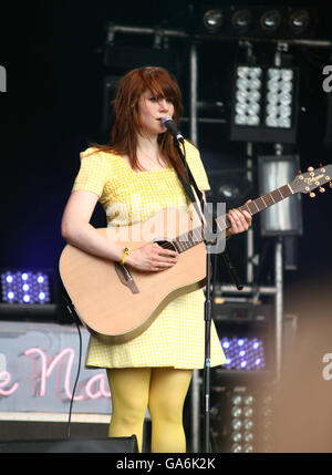 Kate Nash performs at the Ben and Jerry's Big Sundae on Clapham Common. Stock Photo
