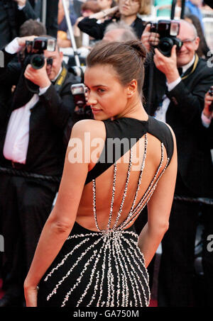 Irina Shayk at the gala screening for the film The Unknown Girl (La Fille Inconnue) at the 69th Cannes Film Festival, 2016 Stock Photo