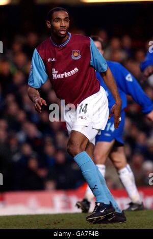 Soccer - AXA FA Cup - Fourth Round - Chelsea v West Ham United. Frederic Kanoute, West Ham United Stock Photo