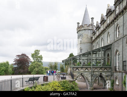 Inverary Castle, Argyll and Bute, Scotland, UK - the ancestral home of the Duke of Argyll, Chief of the Clan Campbell Stock Photo