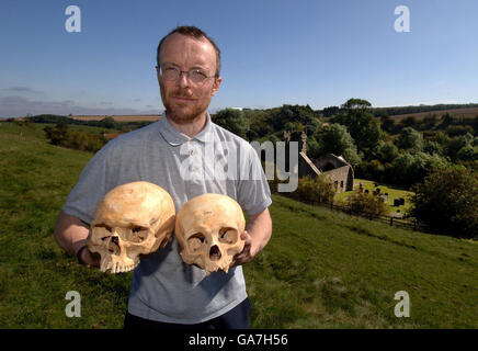 Medieval man skull shape Stock Photo