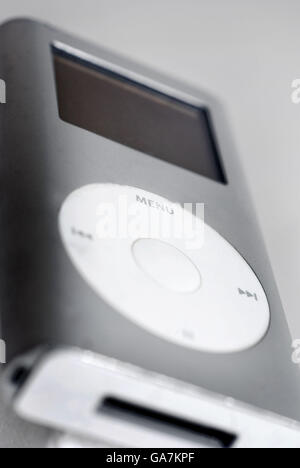 Technology Stock. Apple Ipod Mini MP3 player Stock Photo