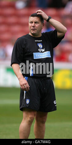 Soccer - Coca-Cola Football League Championship - Sheffield United v Colchester - Bramall Lane. Colchester United's manager Geraint Williams during the Coca-Cola Football League Championship match at Bramall Lane, Sheffield.