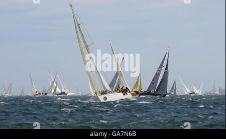 Sailing - Rolex Fastnet Race - The Solent Stock Photo
