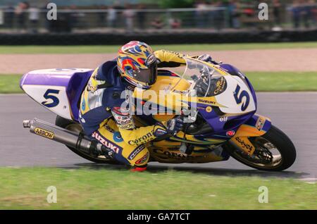 Motor Racing - Corona Extra Supersport World Championship - Donnington Park. Karl Muggeridge, Suzuki Stock Photo