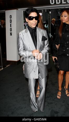 Prince arrives for the UK Premiere of The Bourne Ultimatum, at the Odeon West End in central London. Stock Photo