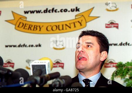 Soccer - FA Barclaycard Premiership - Derby County Press Conference. Derby County's new manager John Gregory Stock Photo