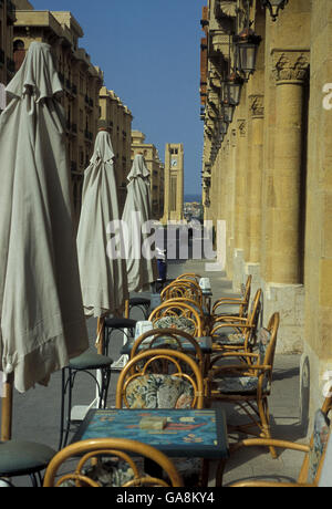 the old town of the city of Beirut in Lebanon in the middle east. Stock Photo