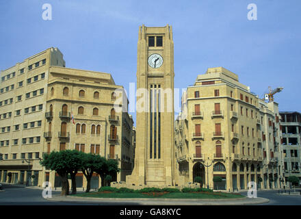 the old town of the city of Beirut in Lebanon in the middle east. Stock Photo