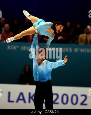 Winter Olympics - Salt Lake City 2002 - Figure Skating - Pairs Free Programme Stock Photo