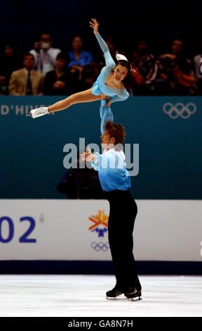 Winter Olympics - Salt Lake City 2002 - Figure Skating - Pairs Free Programme Stock Photo