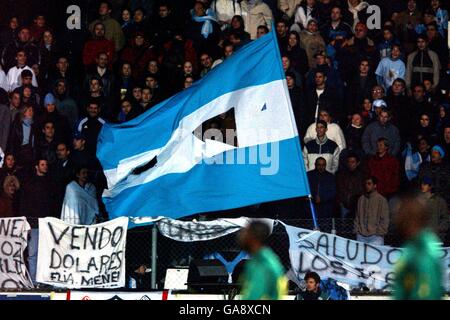 International Soccer - Friendly - Cameroon v Argentina. Argentina fans Stock Photo