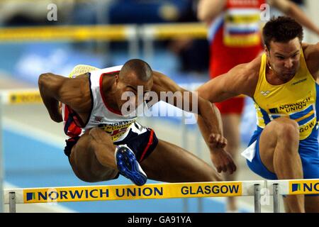 Athletics - Norwich Union Five Nations Indoor International - Glasgow Stock Photo