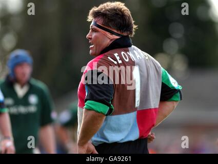 Rugby Union - Powergen Cup - Semi Final - NEC Harlequins v London Irish. NEC Harlequins' Jason Leonard against London Irish Stock Photo