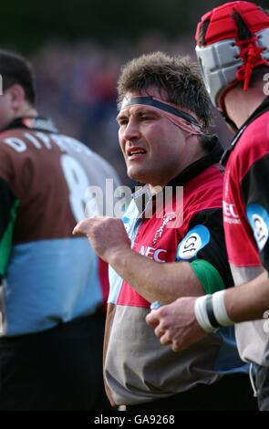 Rugby Union - Powergen Cup - Semi Final - NEC Harlequins v London Irish. NEC Harlequins' Jason Leonard against London Irish Stock Photo