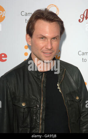 Christian Slater arrives at the Virgin Unite Fistula Fundraising Evening in All Star Lanes in Bayswater, central London. Stock Photo