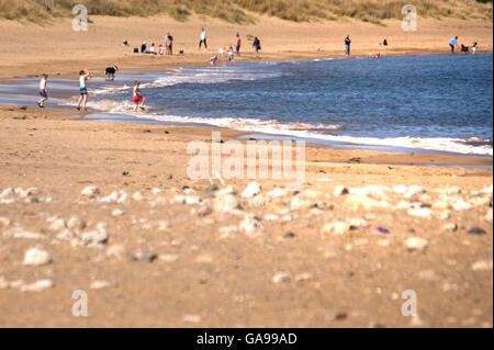 Sandhaven beach, South Shields, South Tyneside Stock Photo