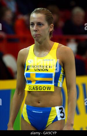 Athletics - Norwich Union Five Nations Indoor International - Glasgow. Sweden's Camilla Nyzvist Stock Photo