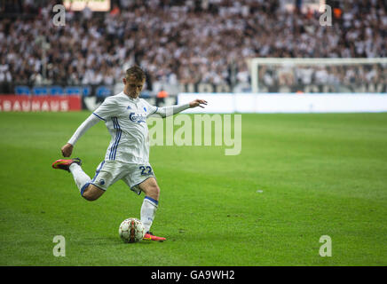 Copenhagen, Denmark. August 3rd 2016. Peter Ankersen (22) of FC Copenhagen during the UEFA Champions League qualification match between FC Copenhagen and FC Astra Giurgiu at Telia Parken. FC Copenhagen won the match 3-0 and a through to the play-off round. © Samy Khabthani/Alamy Live News Stock Photo