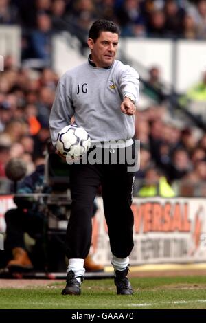 Soccer - FA Barclaycard Premiership - Derby County v Newcastle United. John Gregory, Derby County Manager Stock Photo