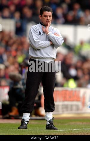 Soccer - FA Barclaycard Premiership - Derby County v Newcastle United. John Gregory, Derby County Manager Stock Photo