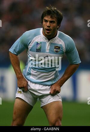 Rugby Union - IRB Rugby World Cup 2007 - Pool D - France v Argentina - Stade De France. Juan Martin Hernandez, Argentina Stock Photo