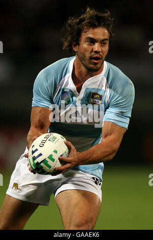 Rugby Union - IRB Rugby World Cup 2007 - Pool D - Argentina v Georgia - Stade Gerland. Juan Martin Hernandez, Argentina Stock Photo