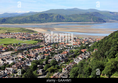 View over West Shore, Llandudno From the Great Orme Stock Photo