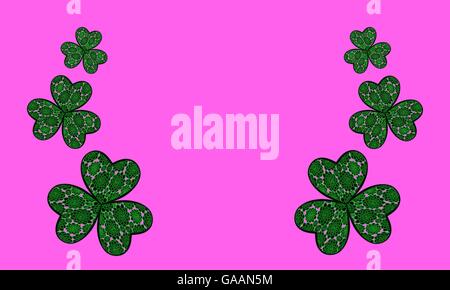 Three Leaf Clovers Stock Vector