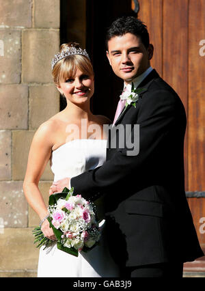 Coronation Street wedding photocall - Manchester Stock Photo