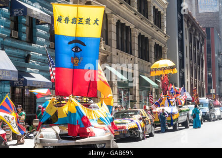 Annual International Cultural Parade, NYC USA Stock Photo