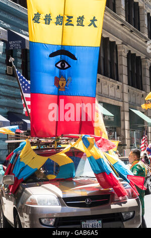 Annual International Cultural Parade, NYC USA Stock Photo