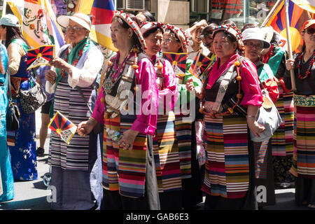 Annual International Cultural Parade, NYC USA Stock Photo