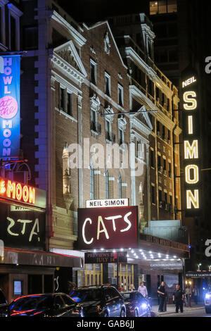 advertisement musical cats alamy neil simon theater including times 52nd square west street