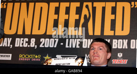 Boxing - Ricky Hatton Press Conference - Manchester Town Hall Stock Photo