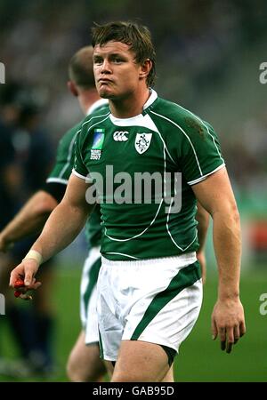 Rugby Union - IRB Rugby World Cup 2007 - Pool D - France v Ireland - Stade de France. Brian O'Driscoll, Ireland Stock Photo