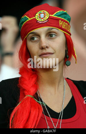 Rugby Union - IRB Rugby World Cup 2007 - Pool C - Italy v Portugal - Parc des Princes. Portugal fan enjoy the atmosphere in the stands Stock Photo