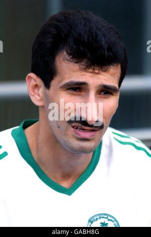 Soccer - FIFA World Cup 2002 - Group E - Cameroon v Saudi Arabia. Al Hasan Al Yami, Saudi Arabia Stock Photo