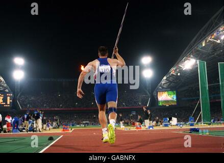 Sydney 2000 Olympics - Men's Javelin Stock Photo