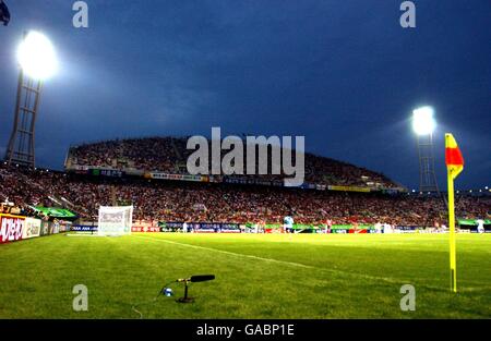 The Jeju World Cup Stadium plays host to the game between South Korea and England Stock Photo