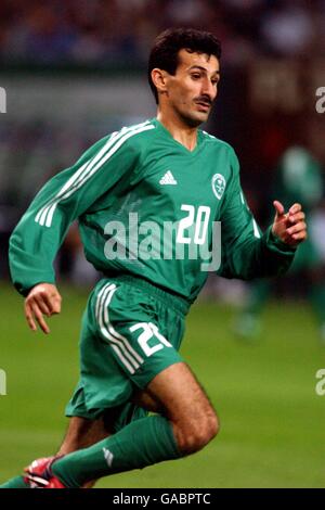 Soccer - FIFA World Cup 2002 - Group E - Germany v Saudi Arabia. Al Hasan Al Yami, Saudi Arabia Stock Photo